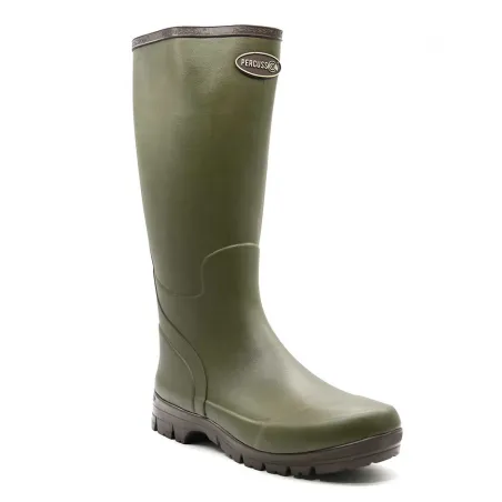 Bottes Marly antidérapantes caoutchouc naturel kaki 37 à 48