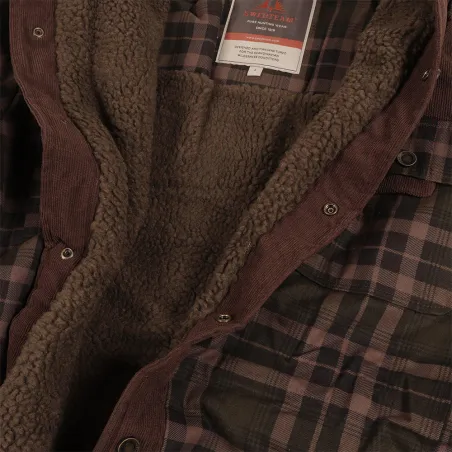Chemise homme Swedteam Crest Pile sherpa à carreaux