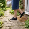 Chaussons Zulip Noirs à Scratch pour Femme - Confort et Style