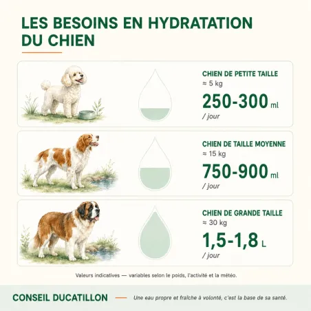 Abreuvoir automatique chien GAUN ABS 1,65 L | Ducatillon