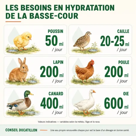 Abreuvoir poules et volailles 15 L River System