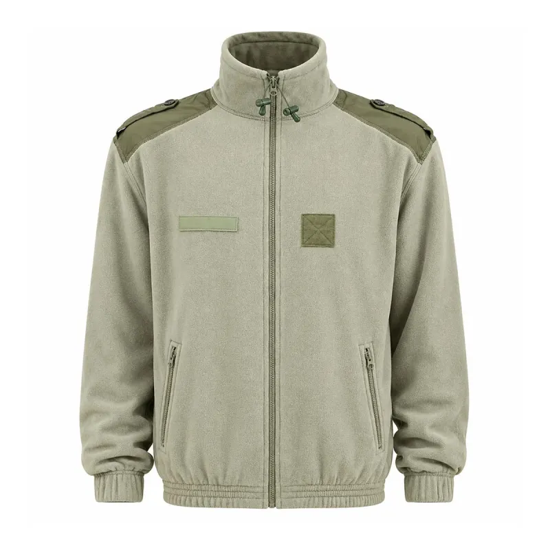 Blouson de chasse polaire commando 2 poches vert kaki