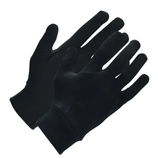 Gants chasse fins élastiques coton lycra noir taille unique