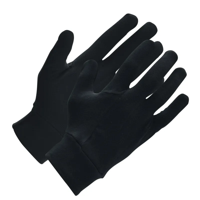 Gants chasse fins élastiques coton lycra noir taille unique
