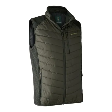 Gilet matelassé-tricot Deerhunter Moor vert
