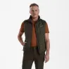 Gilet matelassé-tricot Deerhunter Moor vert