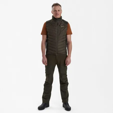 Gilet matelassé-tricot Deerhunter Moor vert