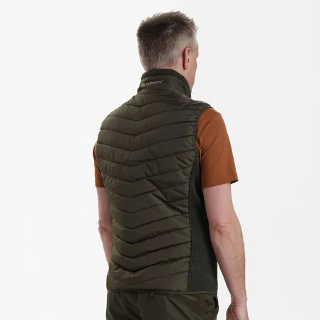 Gilet matelassé-tricot Deerhunter Moor vert