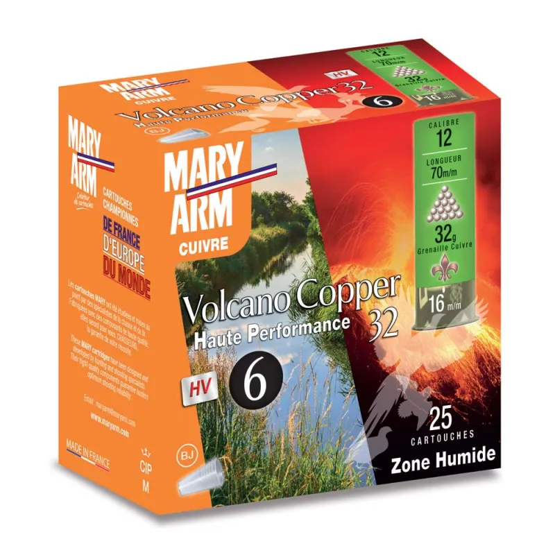 Boîte de 25 cartouches Volcano Copper 32HP 12/70 32g