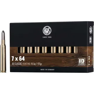 Boite 20 Balles ogive ID - 7x64 - 177grs - 11.5g 850m/s
