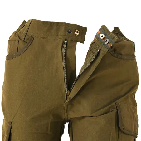 Pantalon de chasse Hyperstretch Savane 7 poches kaki T38 à 60