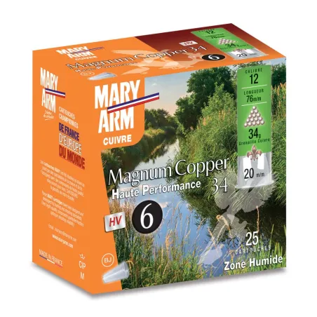  Boîte de 25 cartouches Magnum Copper 34HP