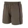 Short Flottant Kaki-Noir 100% Coton 3 Poches Taille Élastique