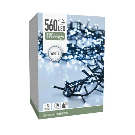 Guirlande LED Snake 560 LEDs Blanc - 11m avec Contrôleur 8 Fonctions