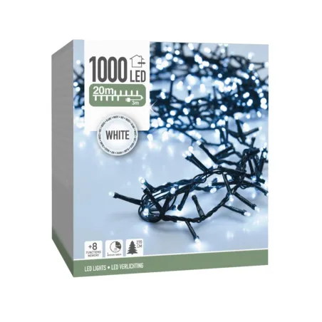 Guirlande Lumineuse 1000 LED Blanc - 20m avec 8 Fonctions et Minuterie
