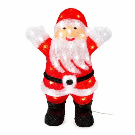 Décoration Père Noël Lumineux en Acrylique - 50 LED Blanches