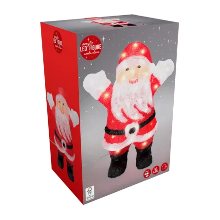 Décoration Père Noël Lumineux en Acrylique - 50 LED Blanches