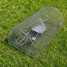 Nasse à rats galvanisée 41x23.5x18.5 cm - Piège mécanique anti-rongeurs