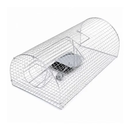 Nasse à rats galvanisée 41x23.5x18.5 cm - Piège mécanique anti-rongeurs