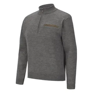 Pull zippé Verney Carron La Ligne Rocheval marron