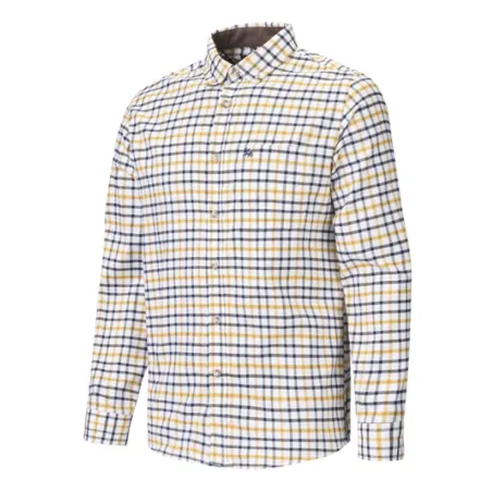 Chemise à carreaux Verney Carron La Ligne Valpre miel