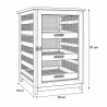 Garde-manger Masy 243 en hêtre, 3 tiroirs | Ducatillon
