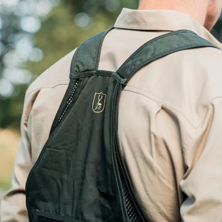 Gilet de chasse Atlas vert 2 poches - Confort et fonctionnalité