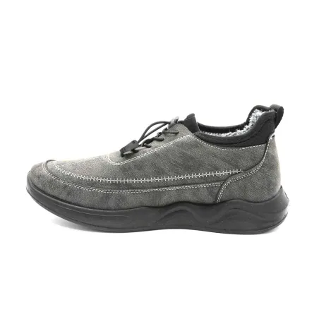Baskets fourrées effet peau de pêche gris 40 à 46