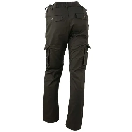 Pantalon Basic Idaho noir polycoton 6 poches | Ducatillon