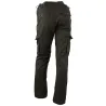 Pantalon Basic Idaho noir polycoton 6 poches | Ducatillon