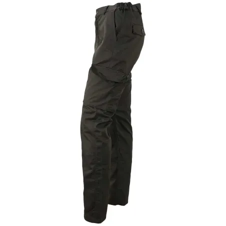 Pantalon Basic Idaho noir polycoton 6 poches | Ducatillon
