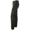 Pantalon Basic Idaho noir polycoton 6 poches | Ducatillon