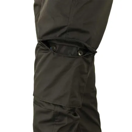 Pantalon Basic Idaho noir polycoton 6 poches | Ducatillon