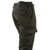 Pantalon Basic Idaho noir polycoton 6 poches | Ducatillon