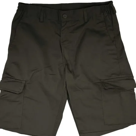 Pantalon Basic Idaho noir polycoton 6 poches | Ducatillon