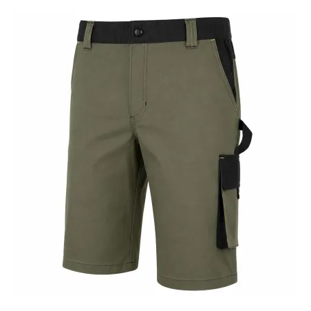 Bermuda de travail homme ULYSSE coton polyester kaki gris 38 à 50