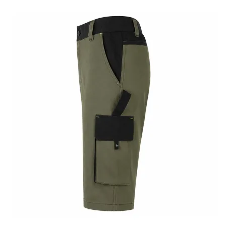 Bermuda de travail homme ULYSSE coton polyester kaki gris 38 à 50
