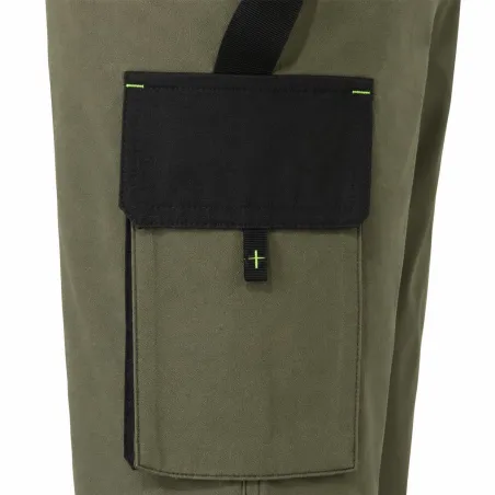 Bermuda de travail homme ULYSSE coton polyester kaki gris 38 à 50
