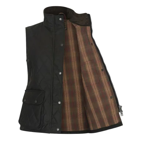 Gilet femme Haxby en coton ciré | Walker & Hawkes