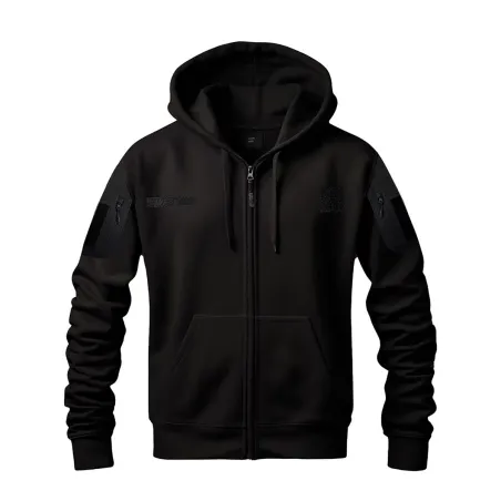 Sweat Militaire Spider Noir - Homme - Manches Longues - DCA France