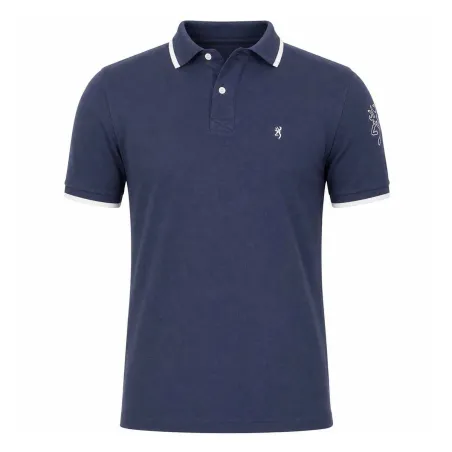 Polo Ultra 79 Browning® Homme - Bleu Coton Respirant