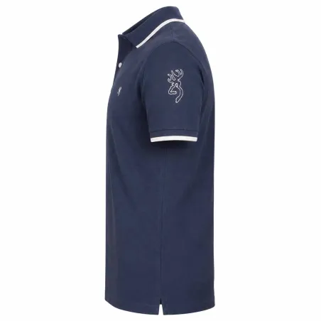 Polo Ultra 79 Browning® Homme - Bleu Coton Respirant