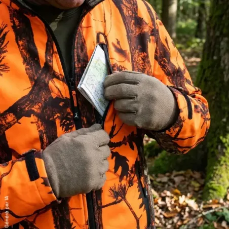 Blouson chasse Percussion Softshell Ghost Camo 4 poches S à 4XL