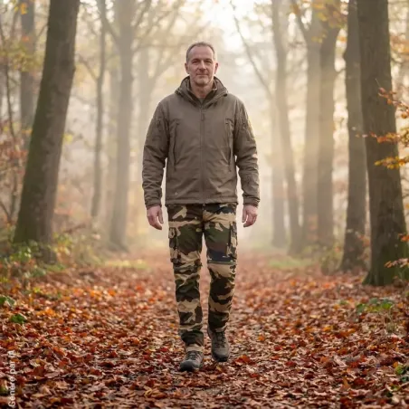 Pantalon treillis 6 poches homme 3 en 1 coton camo 38 à 66