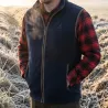  Gilet polaire sans manche Homme Percussion® Scotland bleu