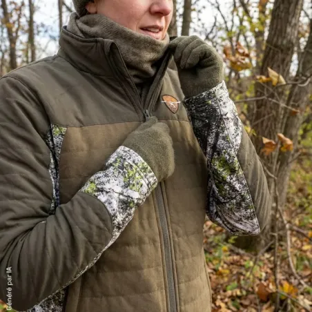 Veste Kate Femme Chasse Polyester Primaloft Gold Camo Ripper