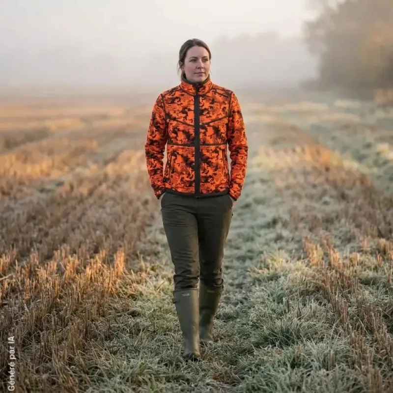 Veste Chasse Réversible Anar Dulkot Orange Digicamo