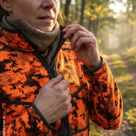 Veste Chasse Réversible Anar Dulkot Orange Digicamo