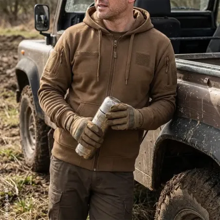 Sweat Militaire Spider Homme - Marron - DCA France