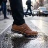 Chaussures Dayne marrons en cuir pour homme - Confort et imperméabilité TEX